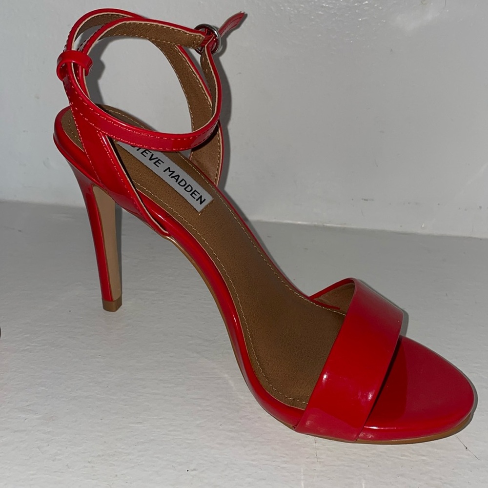 Red Open Toe Heel